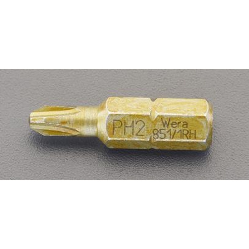 エスコ EA611AB-12 #2x25mm［＋]ドライバービット 1個（ご注文単位1個）【直送品】