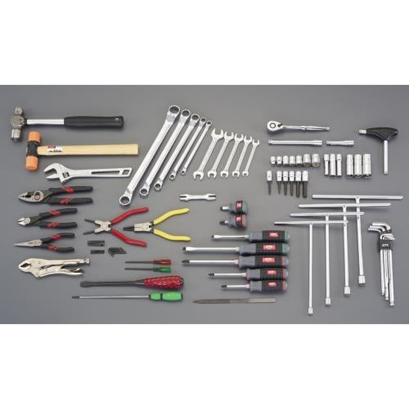 エスコ EA612SB-51[69個組]工具セット 1個（ご注文単位1個）【直送品】