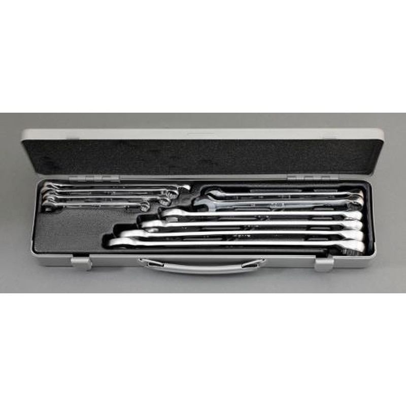 エスコ EA614H-1 10本組/8-22mm片目片口スパナ 1個（ご注文単位1個）【直送品】