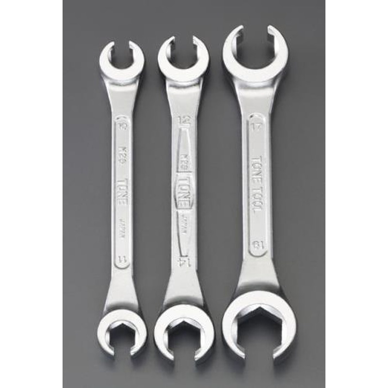 エスコ EA614HC-20 3本組フレアナットレンチ(15゜) 1個（ご注文単位1個）【直送品】