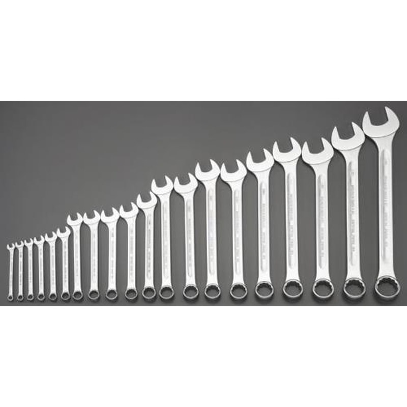 エスコ EA614SV-120 20本組/1/4”-1・1/4”片目片口スパナ 1個（ご注文単位1個）【直送品】