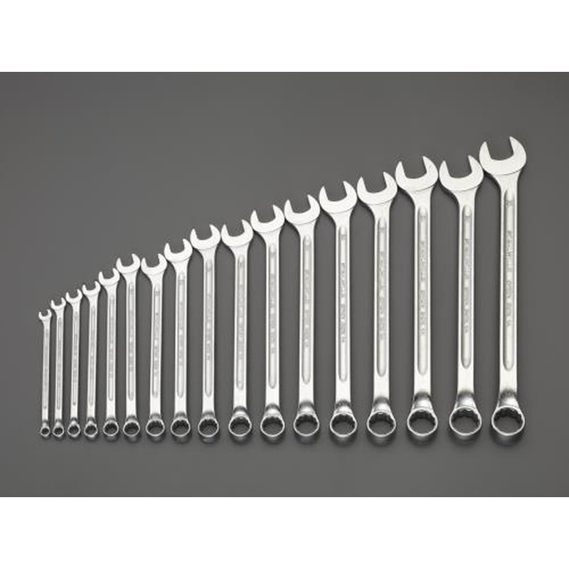 エスコ EA614SX 17本組/6-22mm片目片口スパナ 1個（ご注文単位1個）【直送品】