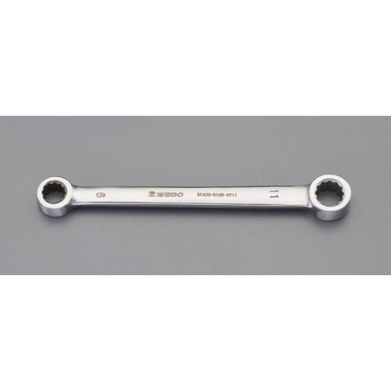 エスコ EA616BS-7 19x22mm両口メガネレンチ(ステンレス製) 1個（ご注文単位1個）【直送品】