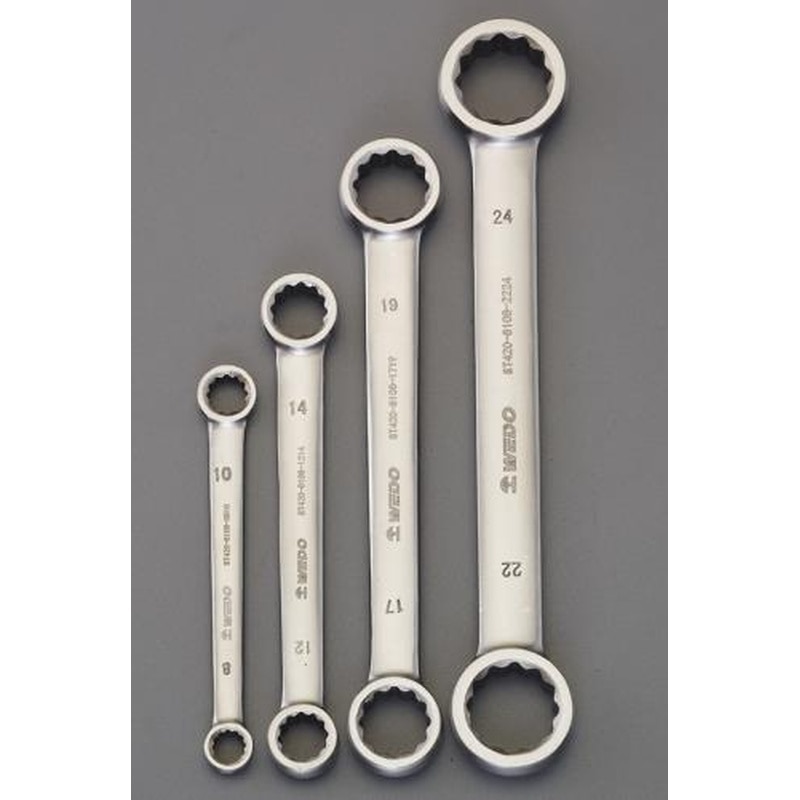 エスコ EA616BS-100 4本組/8-24mm両口メガネレンチ(ステンレス製) 1個（ご注文単位1個）【直送品】