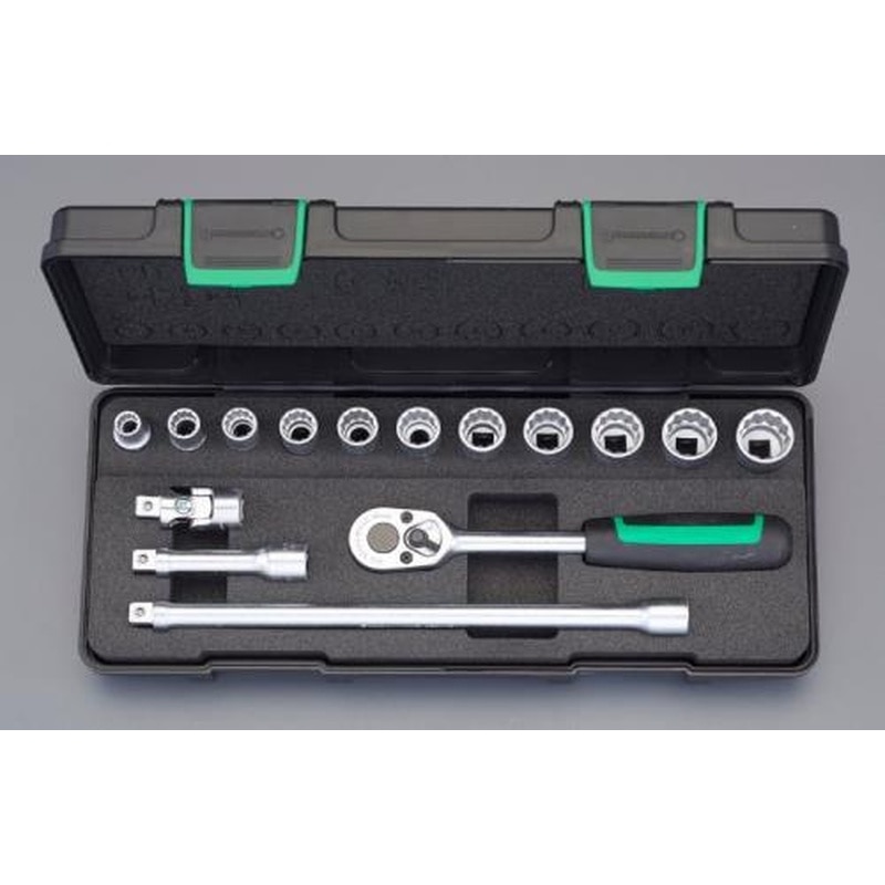 エスコ EA617CC-17 3/8”DRソケットレンチセット 1個（ご注文単位1個）【直送品】