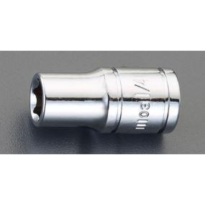 エスコ EA617CL-102 1/4”DRx3/16”ソケット 1個（ご注文単位1個）【直送品】