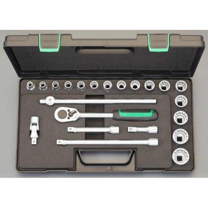 エスコ EA617DC-16 1/2”DRソケットレンチセット 1個（ご注文単位1個）【直送品】