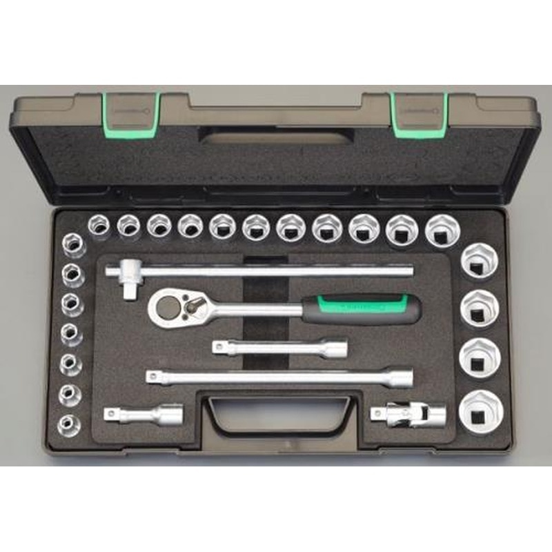 エスコ EA617DC-18 1/2”DRソケットレンチセット 1個（ご注文単位1個）【直送品】