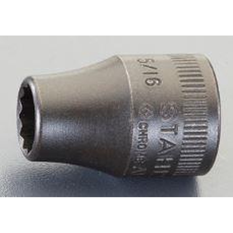 エスコ EA617YP-227 3/8”DRx5/16”スプラインソケット 1個（ご注文単位1個）【直送品】