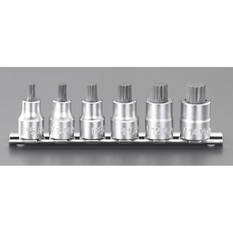 エスコ EA618BW-200 3/8”DR/M5-M14［XZN]ビットソケット 1個（ご注文単位1個）【直送品】