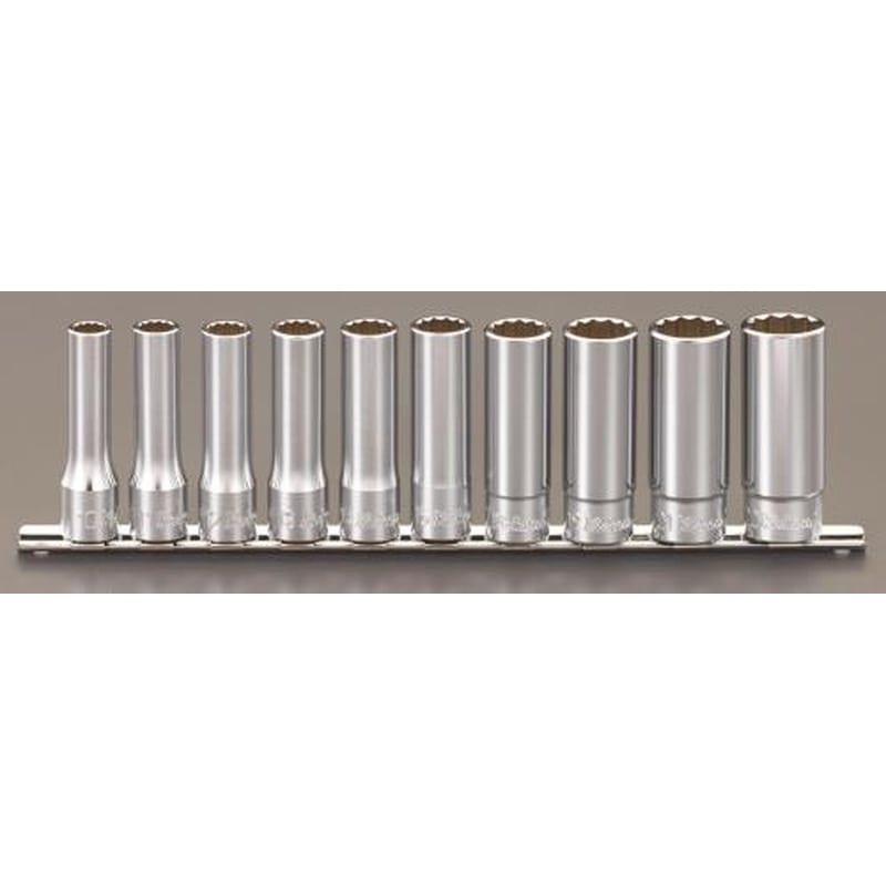 エスコ EA618CF 1/2”DR/10-22mmディープソケット 1個（ご注文単位1個）【直送品】