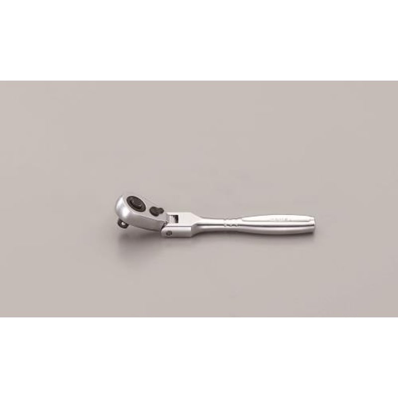 エスコ EA618HA-10 1/4”DR/90mmラチェットハンドル(首振) 1個（ご注文単位1個）【直送品】
