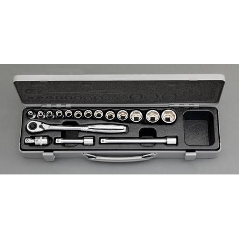 エスコ EA618J-3 3/8”DRソケットレンチセット 1個（ご注文単位1個）【直送品】