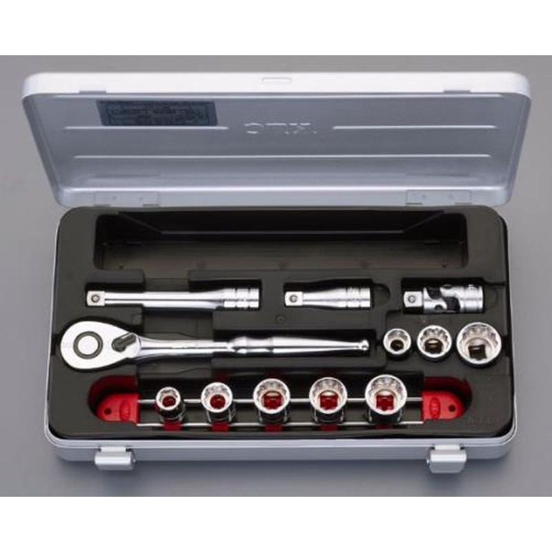 エスコ EA618P-5 3/8”DRソケットレンチセット(インチ) 1個（ご注文単位1個）【直送品】