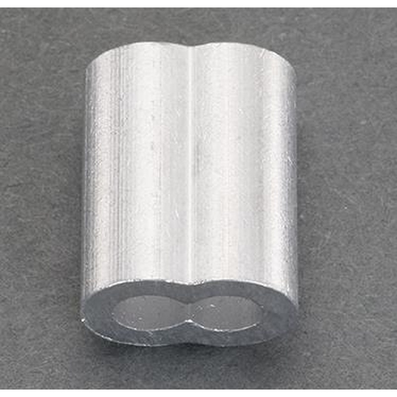 エスコ EA628SD-12 2.5mmワイヤーロープスリーブ(アルミ/10個) 1個(ご注文単位1個)【直送品】