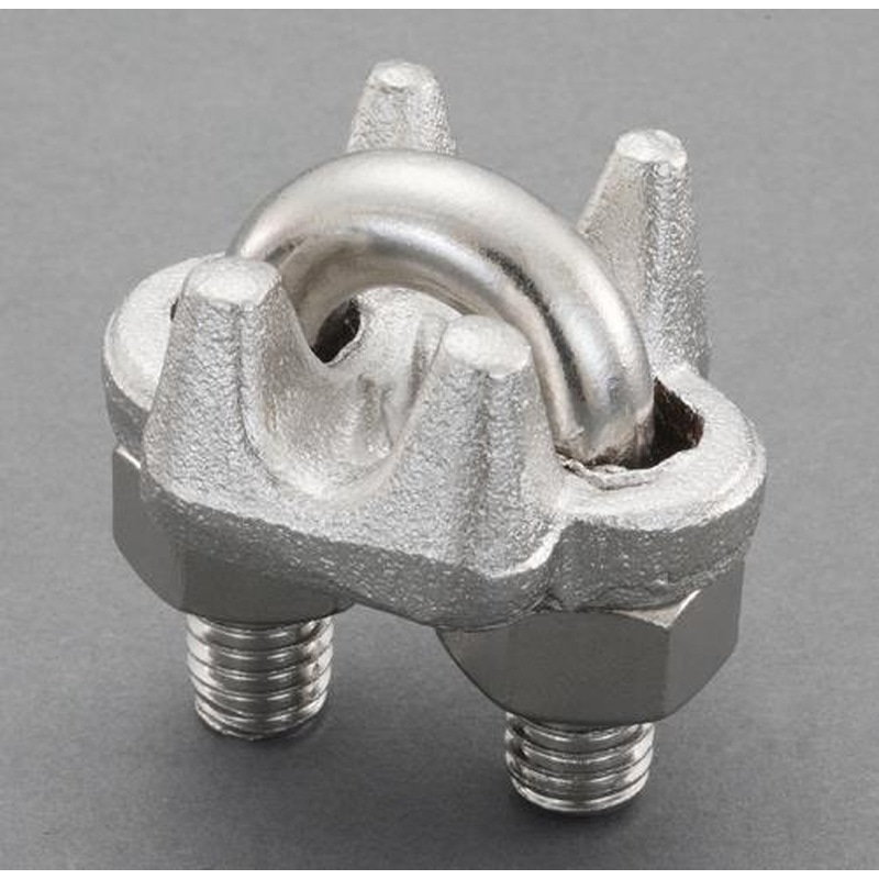 エスコ EA638FZ-27 16mm強力型ワイヤークリップ(ステンレス製) 1個(ご注文単位1個)【直送品】