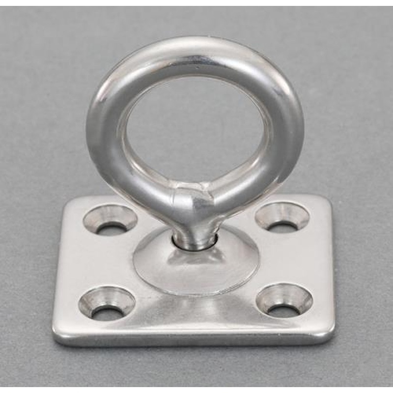 エスコ EA638GB-22 34x40mm/φ19.0回転パッドアイ(ステンレス製) 1個(ご注文単位1個)【直送品】