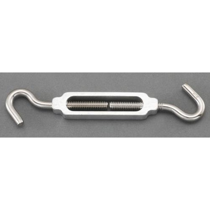 エスコ EA638KE-22 12.2mmターンバックル(Hook＆Hook/アルミ・ステンレス製) 1個（ご注文単位1個）【直送品】