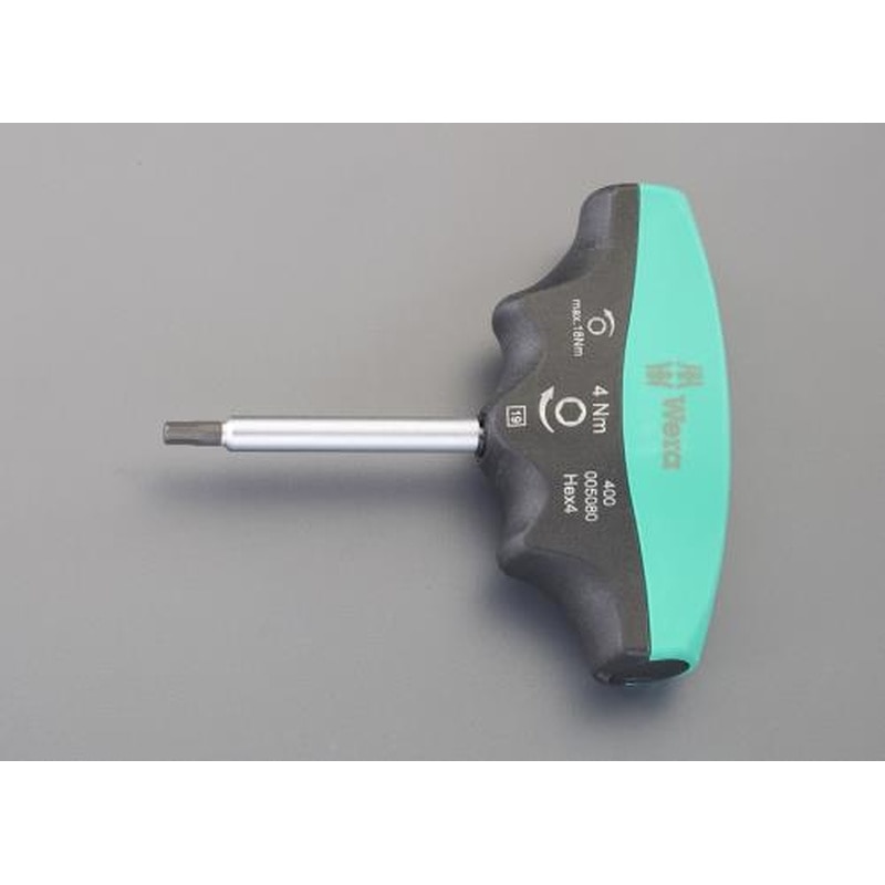 エスコ EA723VS-2 5.0㎜/5.0Nm［Hex-Plus]トルクドライバー(Tハンドル) 1個（ご注文単位1個）【直送品】