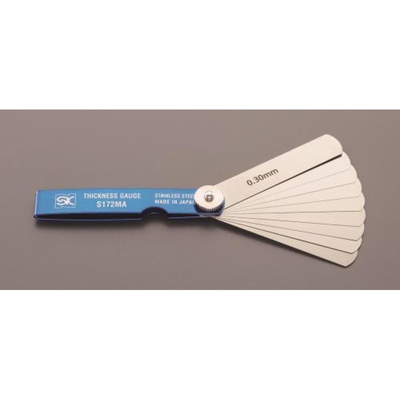 エスコ EA725RF-51 75mm/9本組シクネスゲージ(ステンレス製) 1個(ご注文単位1個)【直送品】