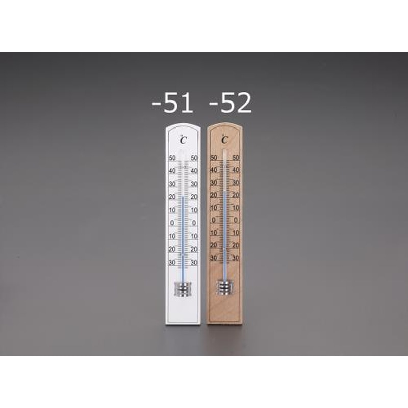 エスコ EA728G-51 200x36mm温度計(白) 1個（ご注文単位1個）【直送品】