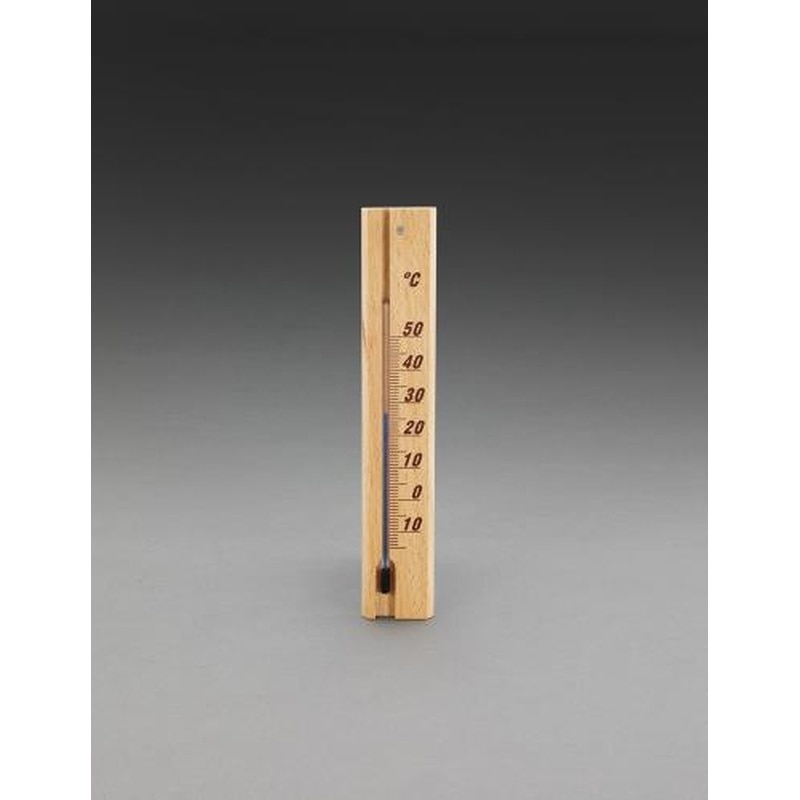 エスコ EA728G-53 200x35mm温度計(ナチュラル) 1個（ご注文単位1個）【直送品】