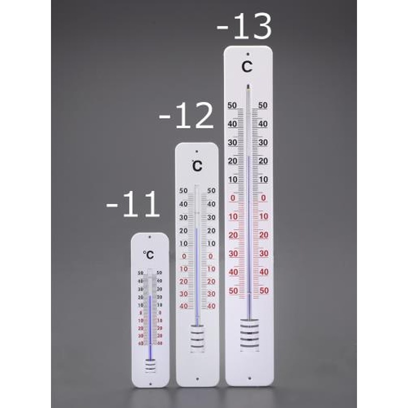 エスコ EA728GE-12 450x80mm温度計(メタルプレート) 1個（ご注文単位1個）【直送品】