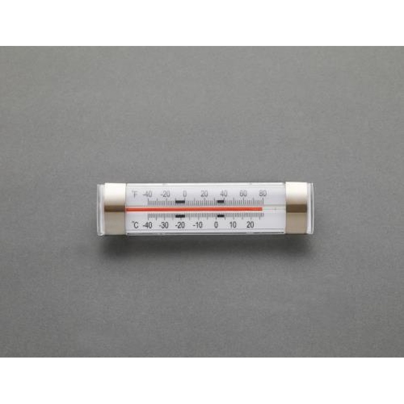エスコ EA728GJ-12 125x31mm冷蔵庫用温度計 1個（ご注文単位1個）【直送品】