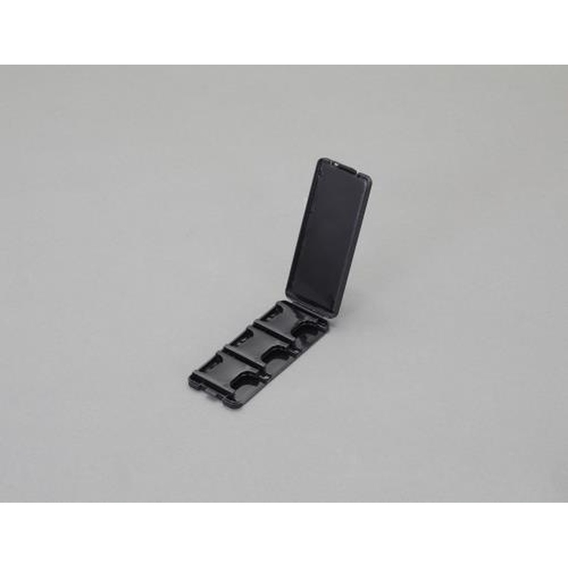 エスコ EA759Z-107 42x9x102mmSDカードケース(6枚/薄型/ブラック) 1個（ご注文単位1個）【直送品】