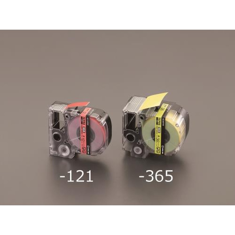 エスコ EA761DE-124 12mmテープカセット(強粘着/白・黒文字) 1個（ご注文単位1個）【直送品】