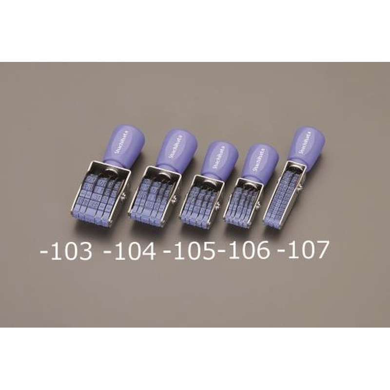 エスコ EA762AF-105 5号回転日付印(欧文5連・ゴシック体) 1個（ご注文単位1個）【直送品】