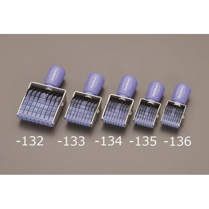 エスコ EA762AF-133 3号回転印(欧文8連・ゴシック体) 1個（ご注文単位1個）【直送品】