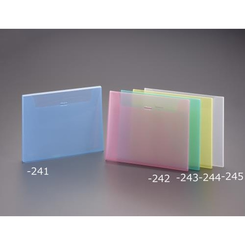 エスコ EA762CB-245 A4キャリーファイル(クリア) 1個(ご注文単位1個)【直送品】