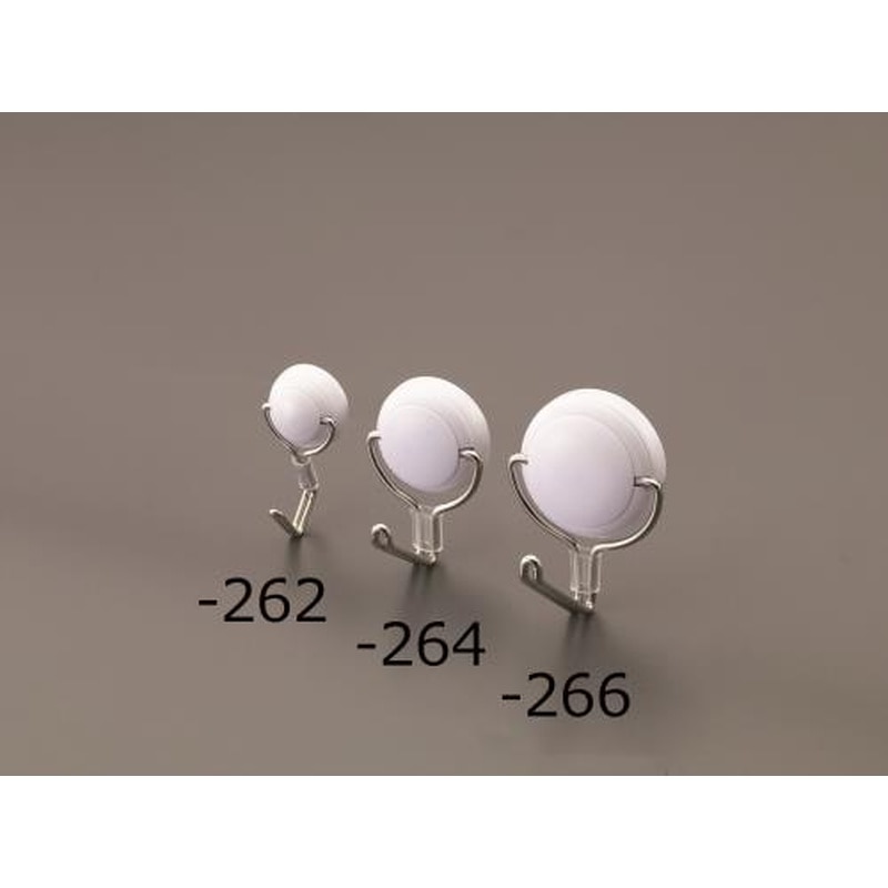 エスコ EA762FG-262 φ25mm/2.5kgマグネットフック(回転フック/ホワイト) 1個（ご注文単位1個）【直送品】