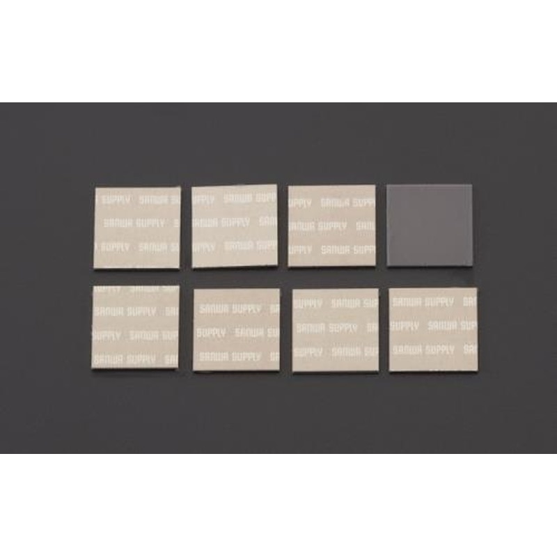 エスコ EA764AH-15 17x17mm冷却パッド(正方形/シルバー/8枚) 1個(ご注文単位1個)【直送品】