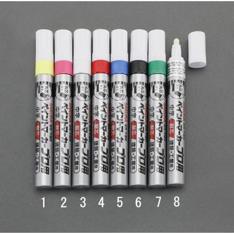 エスコ EA765MV-7[緑/中字]油性ペイントマーカー(工業用) 1個（ご注文単位1個）【直送品】