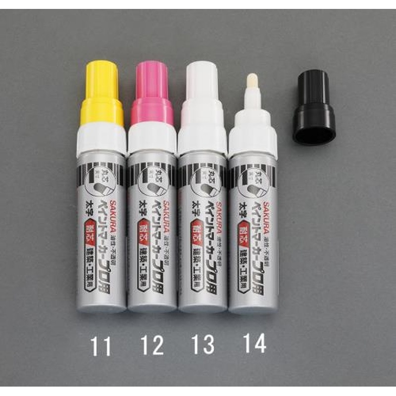 エスコ EA765MV-12[桃/太字]油性ペイントマーカー(工業用) 1個（ご注文単位1個）【直送品】