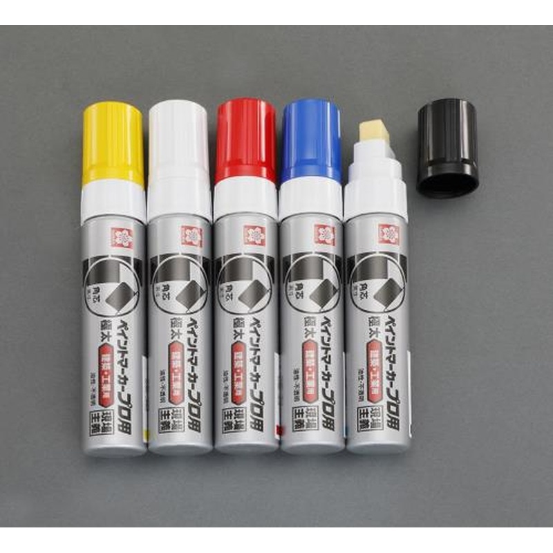 エスコ EA765MV-20 5本組［極太]油性ペイントマーカーセット(工業用) 1個（ご注文単位1個）【直送品】