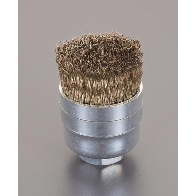 エスコ EA809YR-91 32mm/M10ワイヤーブラシ(カップ型/スチール製) 1個（ご注文単位1個）【直送品】