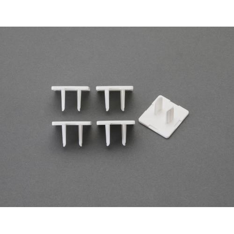 エスコ EA815HZ-136 コンセント安全キャップ(2P抜け止め用/5個) 1個（ご注文単位1個）【直送品】