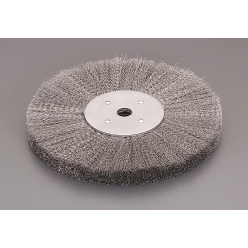 エスコ EA818-263 250mm/19.0mmワイヤーホイール(フランジロック式/スチール製) 1個（ご注文単位1個）【直送品】