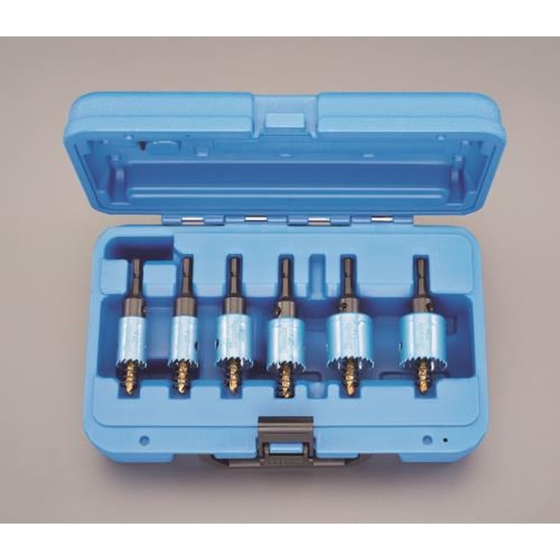 エスコ EA823JA 21-33mm/6本組ホールソーセット(六角軸/電気工事用 1個（ご注文単位1個）【直送品】