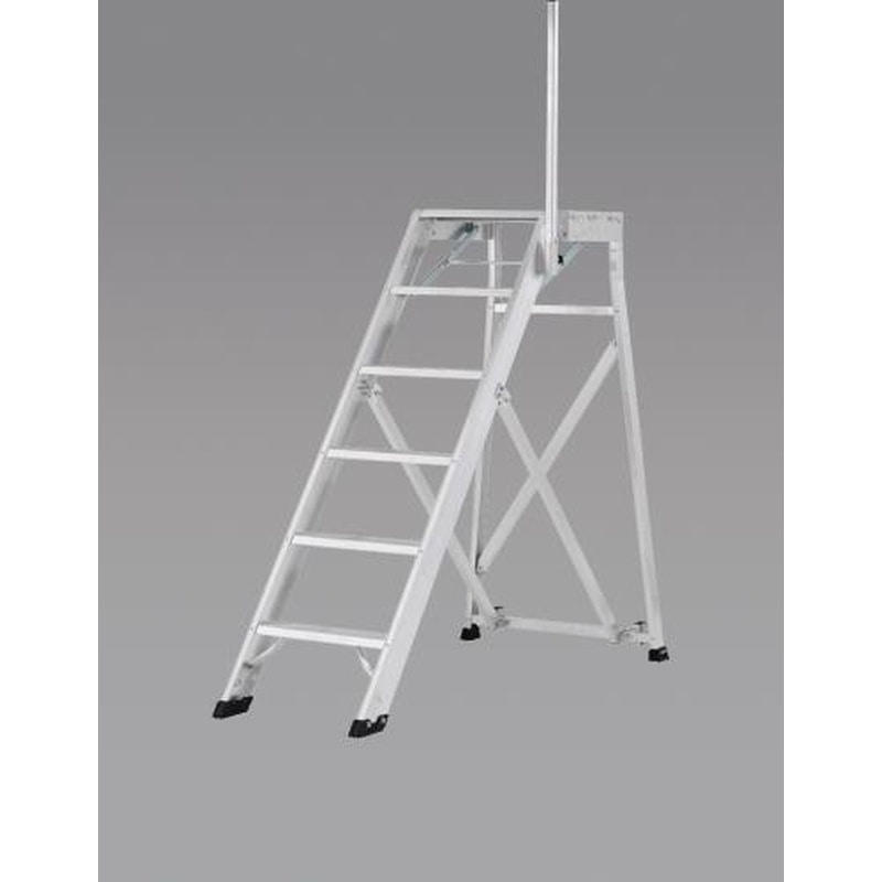 エスコ EA903BD-27 1.25m/5段作業台(手掛かり棒/折畳式) 1個（ご注文単位1個）【直送品】