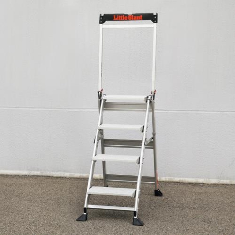 エスコ EA905EA-90 0.87m/4段セーフティーステップ 1個（ご注文単位1個）【直送品】