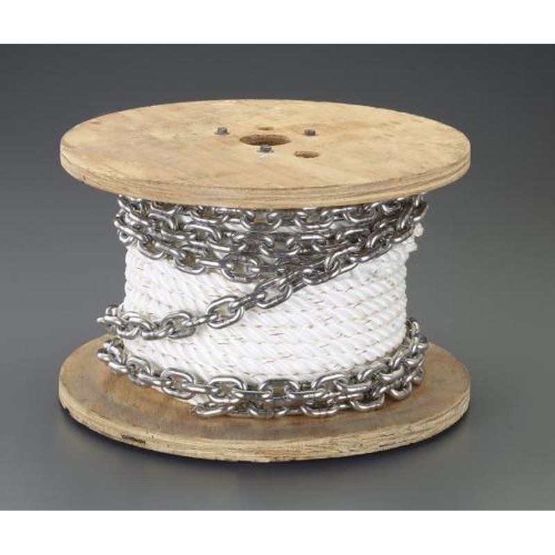 エスコ EA915RA-4 83m/9.5x15.8mmアンカーロープ(チェーン付) 1個（ご注文単位1個）【直送品】