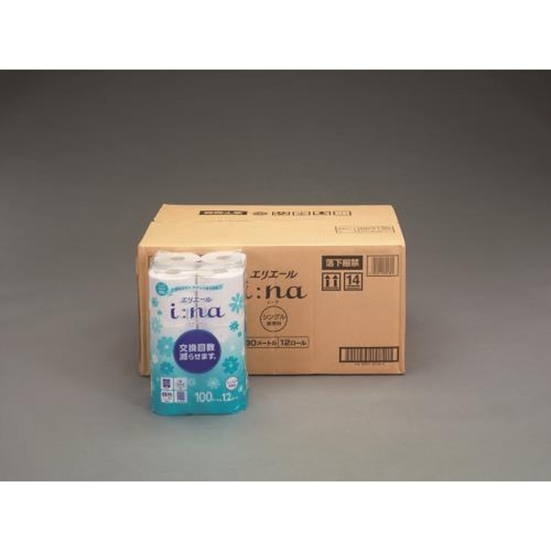 エスコ EA929AD-11 トイレットペーパー(シングル/100m/72ロール) 1個（ご注文単位1個）【直送品】