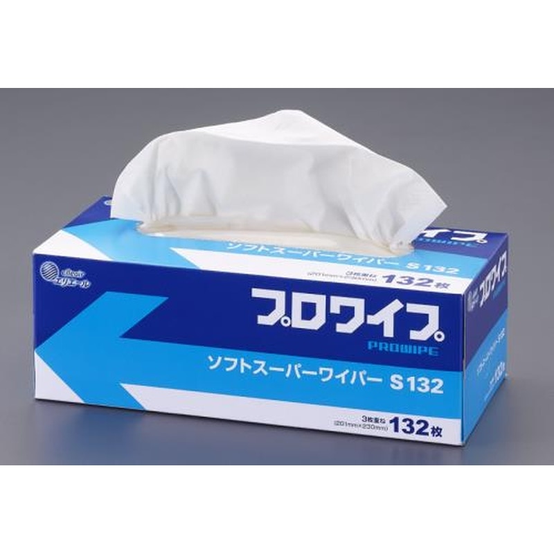 エスコ EA929AE-61 201x230mm工業用ワイパー(132枚) 1個（ご注文単位1個）【直送品】