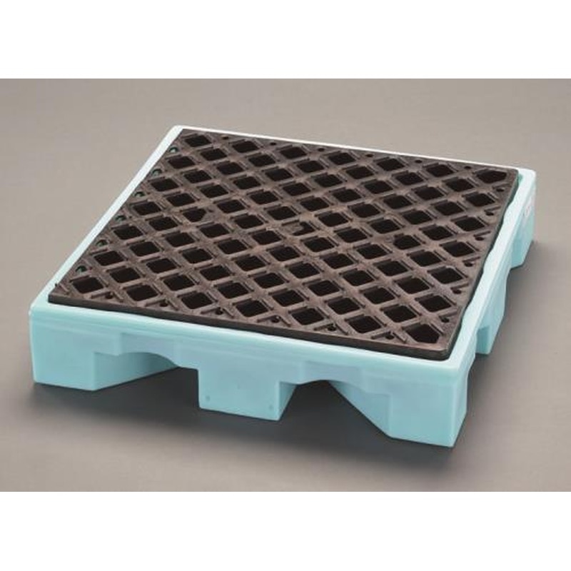 エスコ EA929DJ-61 657x657x146mmオイルデッキ(耐薬品用) 1個（ご注文単位1個）【直送品】