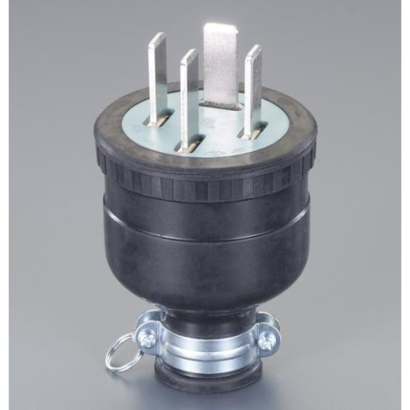 エスコ EA940BX-50 AC250V/50Aゴムプラグ(接地3P) 1個（ご注文単位1個）【直送品】