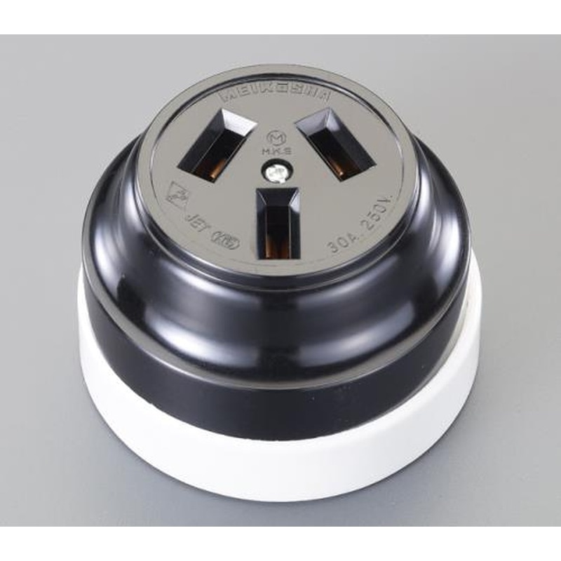 エスコ EA940CL-3 AC250V/30A露出コンセント(3P) 1個(ご注文単位1個)【直送品】
